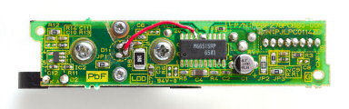 LASERov dioda s budiem-PCB bottom
