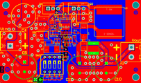 PCB layout mho zdroje s LT3800-top side