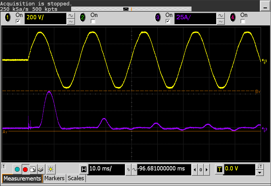 zapnac proud v nule-C 10 uF