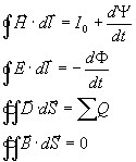 Maxwellky v integralnim tvaru