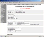 ALT-F Temperature, Fan and Buttons Setup