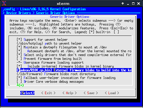 Kernel menuconfig embed R100_cp.bin FW blob into kernel image