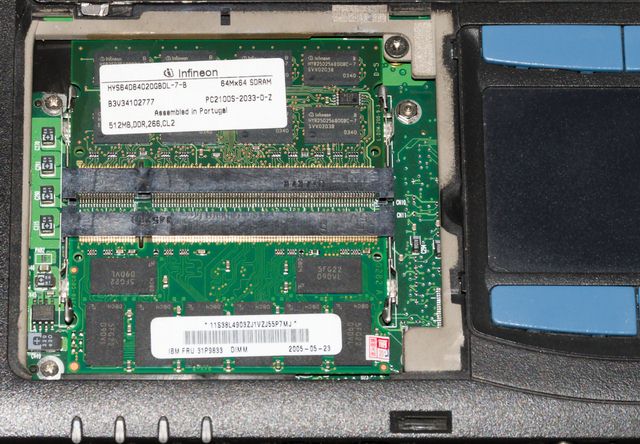2 x 512 MB SO-DIMM SDRAM DDR1